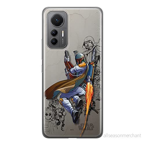 ERT GROUP mobiltelefonfodral för Xiaomi 12 LITE originalt och officiellt licensierat Star Wars mönster Boba Fett 003 optimalt anpassad till formen på mobiltelefonen, fodral tillverkad av TPU plast 5905511498580