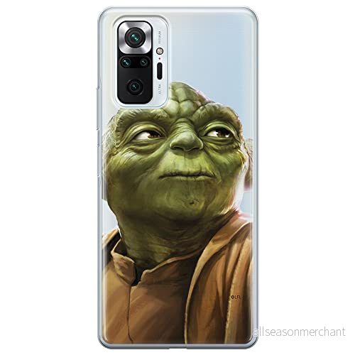 ERT GROUP mobiltelefonfodral för Xiaomi REDMI NOTE 10 PRO originalt och officiellt licensierat Star Wars mönster Yoda 006 optimalt anpassad till formen på mobiltelefonen, gedeeltelijk transparant 5903932824087
