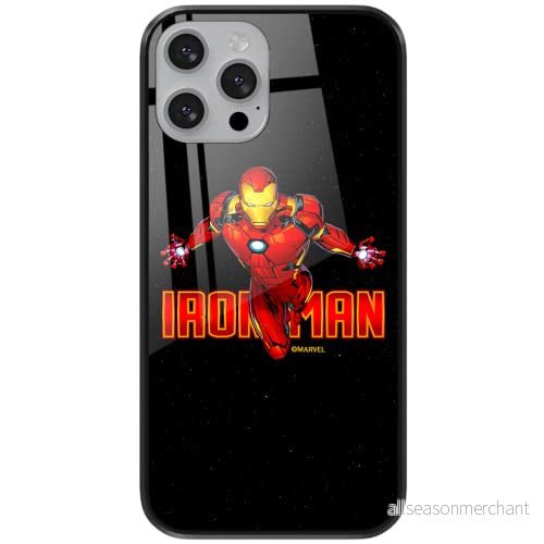 ERT GROUP mobiltelefonfodral för Apple Iphone 7 PLUS/ 8 PLUS originalt och officiellt licensierat Marvel mönster Iron Man 030 tillverkad av härdat glas, anpassat till mobilens form, skyddsfodral 5904805152948