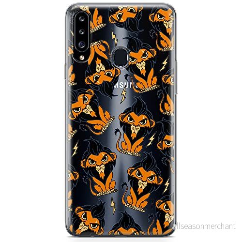 ERT GROUP mobiltelefonfodral för Samsung A20S originalt och officiellt licensierat Disney mönster Scar 002 optimalt anpassad till formen på mobiltelefonen, gedeeltelijk transparant 5905131436597