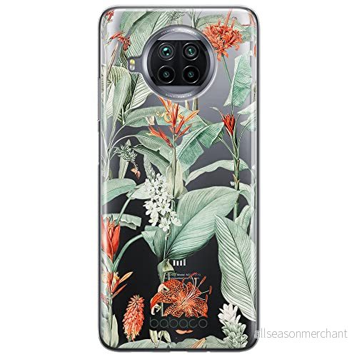 ERT GROUP mobiltelefonfodral för Xiaomi MI 10T LITE/REDMI NOTE 9 PRO 5G originalt och officiellt licensierat Babaco mönster Flowers 048, gedeeltelijk transparant 5905131340931