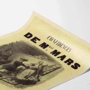 Vintageposter Confidences de Mlle Mars - Klassisk väggdekoration - Bild 3