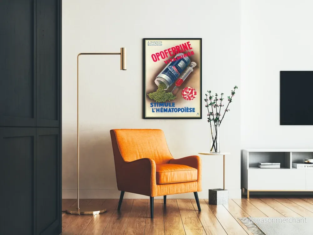 Vintage reklamposter för OPOFERRINE vitaminer - Bild 2