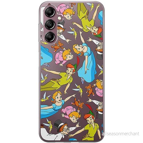 ERT GROUP mobiltelefonfodral för Samsung A14 4G/5G originalt och officiellt licensierat Disney mönster Peter Pan 002 optimalt anpassad till formen på mobiltelefonen, gedeeltelijk transparant 5905511830076