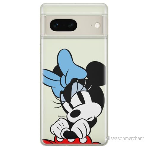 ERT GROUP mobiltelefonfodral för Google PIXEL 7 originalt och officiellt licensierat Disney mönster Minnie 077 optimalt anpassad till formen på mobiltelefonen, gedeeltelijk transparant 5905795155025