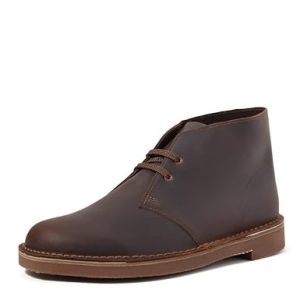 Clarks Desert Boot Bushacre 3 herr Chukka stövel, Mörkbrun Lea, 48 EU 5050410796241