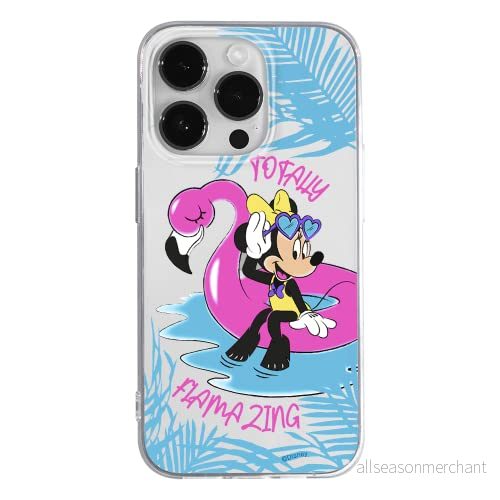 ERT GROUP mobiltelefonfodral för Apple Iphone 14 PRO MAX originalt och officiellt licensierat Disney mönster Minnie 025 optimalt anpassad till formen på mobiltelefonen, gedeeltelijk transparant 5905131943934