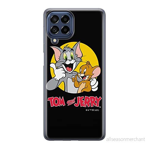 ERT GROUP mobiltelefonfodral för Samsung M53 5G originalt och officiellt licensierat Tom & Jerry mönster 013 optimalt anpassad till formen på mobiltelefonen, fodral tillverkad av TPU plast 5905511388591