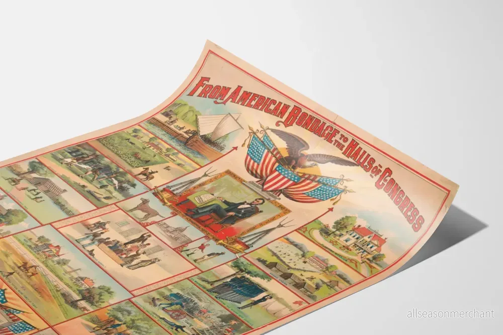 Amerikansk historisk poster: Från slaveri till kongressen - Bild 3