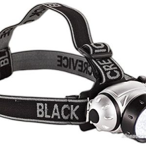 Black Crevice pannlampa I med justerbart band LED 21 lysdioder hög intensitet och vidare ljusstråle 4 ljusnivåer vattentät okrossbar 9120062931744