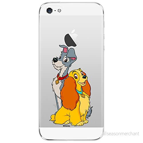 ERT GROUP mobiltelefonfodral för Iphone 5/5S/SE originalt och officiellt licensierat Disney mönster Lady and the Tramp 003 optimalt anpassad till formen på mobiltelefonen, gedeeltelijk transparant 5905131149800