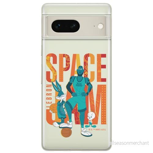 ERT GROUP mobiltelefonfodral för Google PIXEL 7 originalt och officiellt licensierat Looney Tunes mönster Space Jam 002 optimalt anpassad till formen på mobiltelefonen, gedeeltelijk transparant 5905795152628