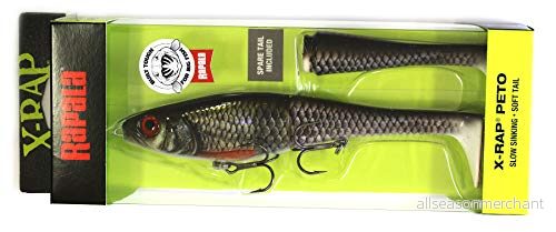 Rapala X Rap Peto fiskedrag konstbete med mjuk fisksvans sötvatten spinnbete löpdjup 0,51 m fiskbete 20 cm, 83 g Tillverkad i Estland Live Roach 22677294896