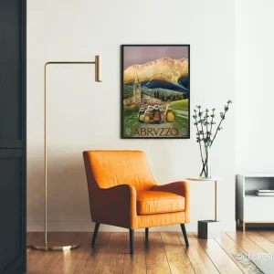 Vintageaffisch Abruzzo - Äkta italiensk väggdekoration - Bild 2