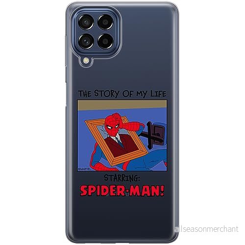ERT GROUP mobiltelefonfodral för Samsung A53 5G originalt och officiellt licensierat Marvel mönster Spider Man 036 optimalt anpassad till formen på mobiltelefonen, gedeeltelijk transparant 5905795012212