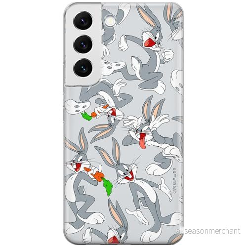 ERT GROUP mobiltelefonfodral för Samsung S22 PLUS originalt och officiellt licensierat Looney Tunes mönster Bugs 013 optimalt anpassad till formen på mobiltelefonen, fodral tillverkad av TPU plast 5905511658595
