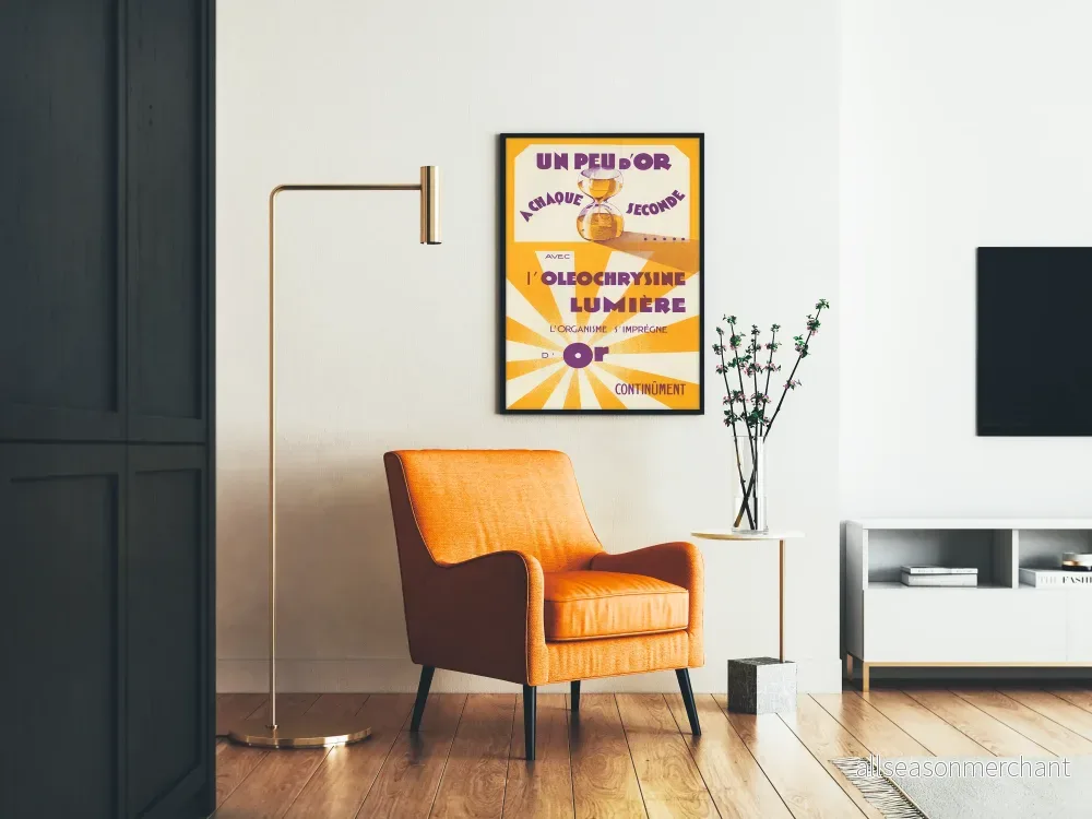 Vintageposter Lite guld väggdekoration retro - Bild 2