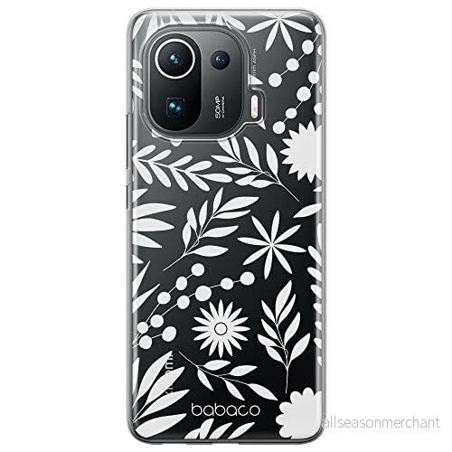 ERT GROUP mobiltelefonfodral för Xiaomi MI 11 PRO originalt och officiellt licensierat Babaco mönster Flowers 023 optimalt anpassad till formen på mobiltelefonen, gedeeltelijk transparant 5904805807060