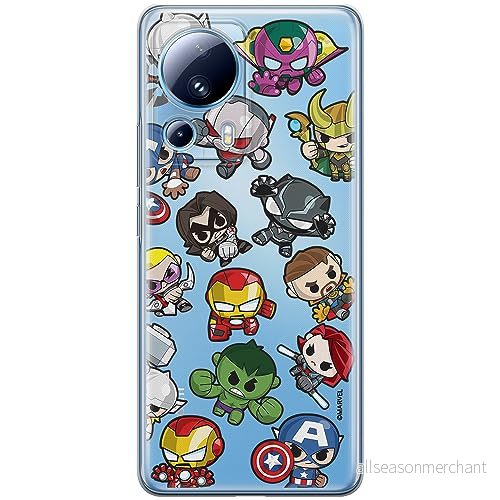 ERT GROUP mobiltelefonfodral för Xiaomi 13 LITE/CIVI 2 originalt och officiellt licensierat Marvel mönster Avengers 024 optimalt anpassad till formen på mobiltelefonen, gedeeltelijk transparant 5905511924133