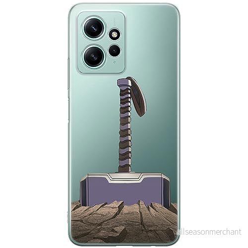 ERT GROUP mobiltelefonfodral för Xiaomi REDMI NOTE 12 4G originalt och officiellt licensierat Marvel mönster Thor 002 optimalt anpassad till formen på mobiltelefonen, gedeeltelijk transparant 5905511938765