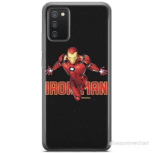 ERT GROUP mobiltelefonfodral för Samsung A02S originalt och officiellt licensierat Marvel mönster Iron Man 030 optimalt anpassad till formen på mobiltelefonen, fodral tillverkad av TPU plast 5904805150517