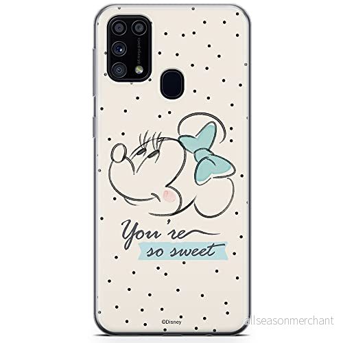 ERT GROUP mobiltelefonfodral för Samsung M31 originalt och officiellt licensierat Disney mönster Minnie 042 optimalt anpassad till formen på mobiltelefonen, fodral tillverkad av TPU plast 5904805480867