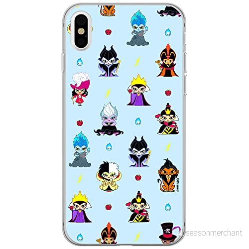 ERT GROUP mobiltelefonfodral för Iphone X/XS originalt och officiellt licensierat Disney mönster Villains 007 optimalt anpassad till formen på mobiltelefonen, fodral tillverkad av TPU plast 5905131385185