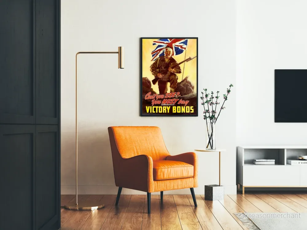 Vintageposter av brittisk soldat och segerband - Bild 2