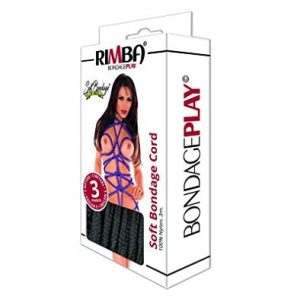 Rimba Mjukt bondagesnöre, Svart, 3 m 8718924231098