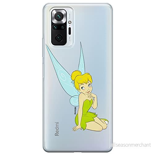 ERT GROUP mobiltelefonfodral för Xiaomi REDMI NOTE 10 PRO originalt och officiellt licensierat Disney mönster Tinker Bell 005 optimalt anpassad till formen på mobiltelefonen, gedeeltelijk transparant 5905131133410