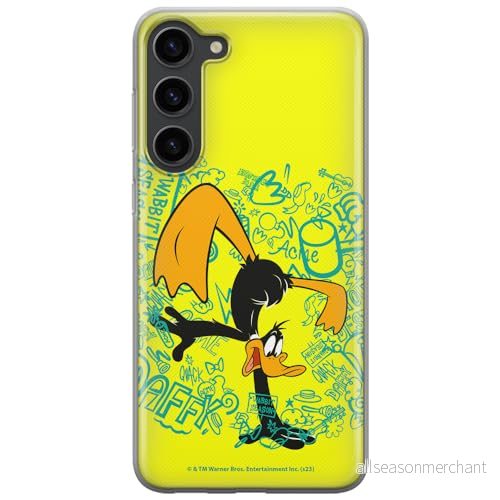 ERT GROUP mobiltelefonfodral för Samsung S23 originalt och officiellt licensierat Looney Tunes mönster Duffy 003 optimalt anpassad till formen på mobiltelefonen, fodral tillverkad av TPU plast 5905795131517