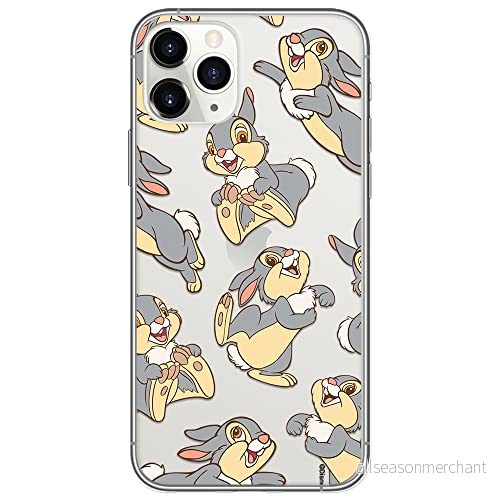 ERT GROUP mobiltelefonfodral för Iphone 11 PRO MAX originalt och officiellt licensierat Disney mönster Thumper 003 optimalt anpassad till formen på mobiltelefonen, gedeeltelijk transparant 5905131818997