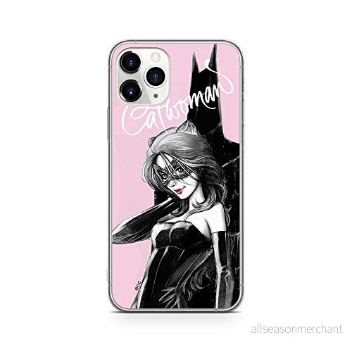 ERT GROUP mobiltelefonfodral för Apple Iphone 11 PRO originalt och officiellt licensierat DC mönster Catwoman 001 Vit optimalt anpassad till formen på mobiltelefonen, fodral tillverkad av TPU plast 5902980823967