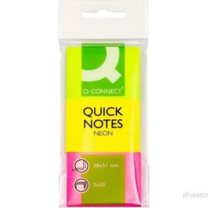Q Connect Omplaceringsbar snabbanteckning KF01224, 38 x 51 mm Neon, 3 pack 5705831012240 Q Connect Omplaceringsbar snabbanteckning KF01224, 38 x 51 mm Neon, 3 pack 5705831012240
