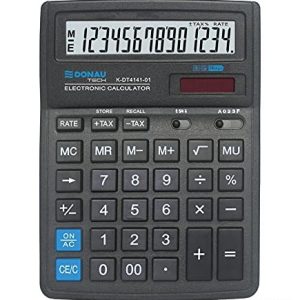 Bordsräknare DONAU TECH/K DT4141 01 14 siffrig rotfunktion/199 x 153 31 mm/färg: svart/dator med display/Dual Power Solar batteridrift, kompakt design/5 års garanti 5901503615669 Bordsräknare DONAU TECH/K DT4141 01 14 siffrig rotfunktion/199 x 153 31 mm/färg: svart/dator med display/Dual Power Solar batteridrift, kompakt design/5 års garanti 5901503615669