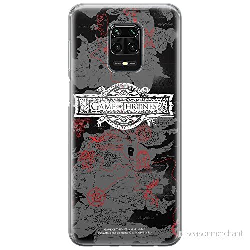 ERT GROUP mobiltelefonfodral för Xiaomi REDMI NOTE 9 PRO/ 9S originalt och officiellt licensierat Game od Thrones mönster of 010, fodral tillverkad av TPU plast 5903932677348