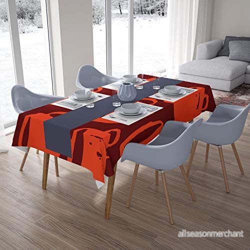 Bonamaison Köksdekoration, Bordsduk, Orange Bordeux, 140 x 200 cm 4546679631016