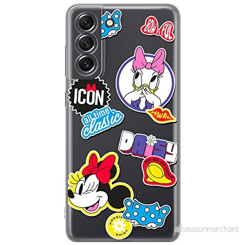 ERT GROUP mobiltelefonfodral för Samsung S21 FE originalt och officiellt licensierat Disney mönster Minnie 067 optimalt anpassad till formen på mobiltelefonen, gedeeltelijk transparant 5905131812100