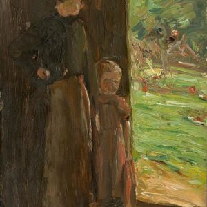 Målning av kvinna med barn under trädet - Max Liebermann | Konsttryck - Bild 2
