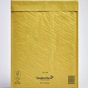 Mail Lite Storlek G/4 240 x 330 mm vadderat kuvert guld 5013719030072 Mail Lite Storlek G/4 240 x 330 mm vadderat kuvert guld 5013719030072