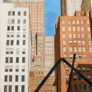 Målning Vue de New York - Bernard Boutet de Monvel | Konsttryck - Bild 2