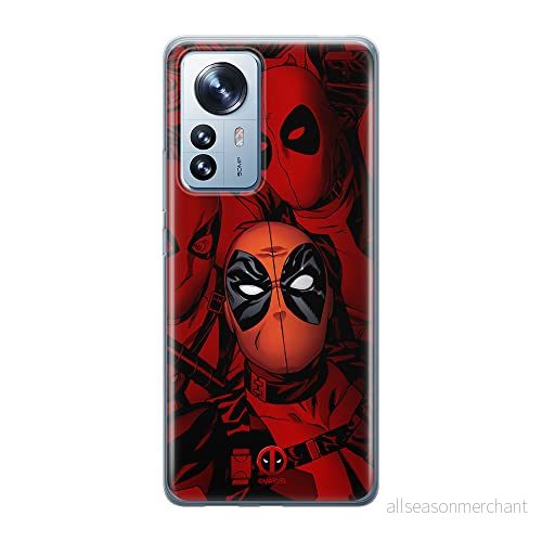 ERT GROUP mobiltelefonfodral för Xiaomi 12 / 12X originalt och officiellt licensierat Marvel mönster Deadpool 001 optimalt anpassad till formen på mobiltelefonen, fodral tillverkad av TPU plast 5905511483548