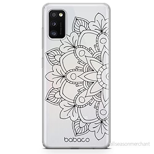 ERT GROUP mobiltelefonfodral för Samsung A41 originalt och officiellt licensierat Babaco mönster Mandalas 005 Vit optimalt anpassad till formen på mobiltelefonen, gedeeltelijk transparant 5904805833274