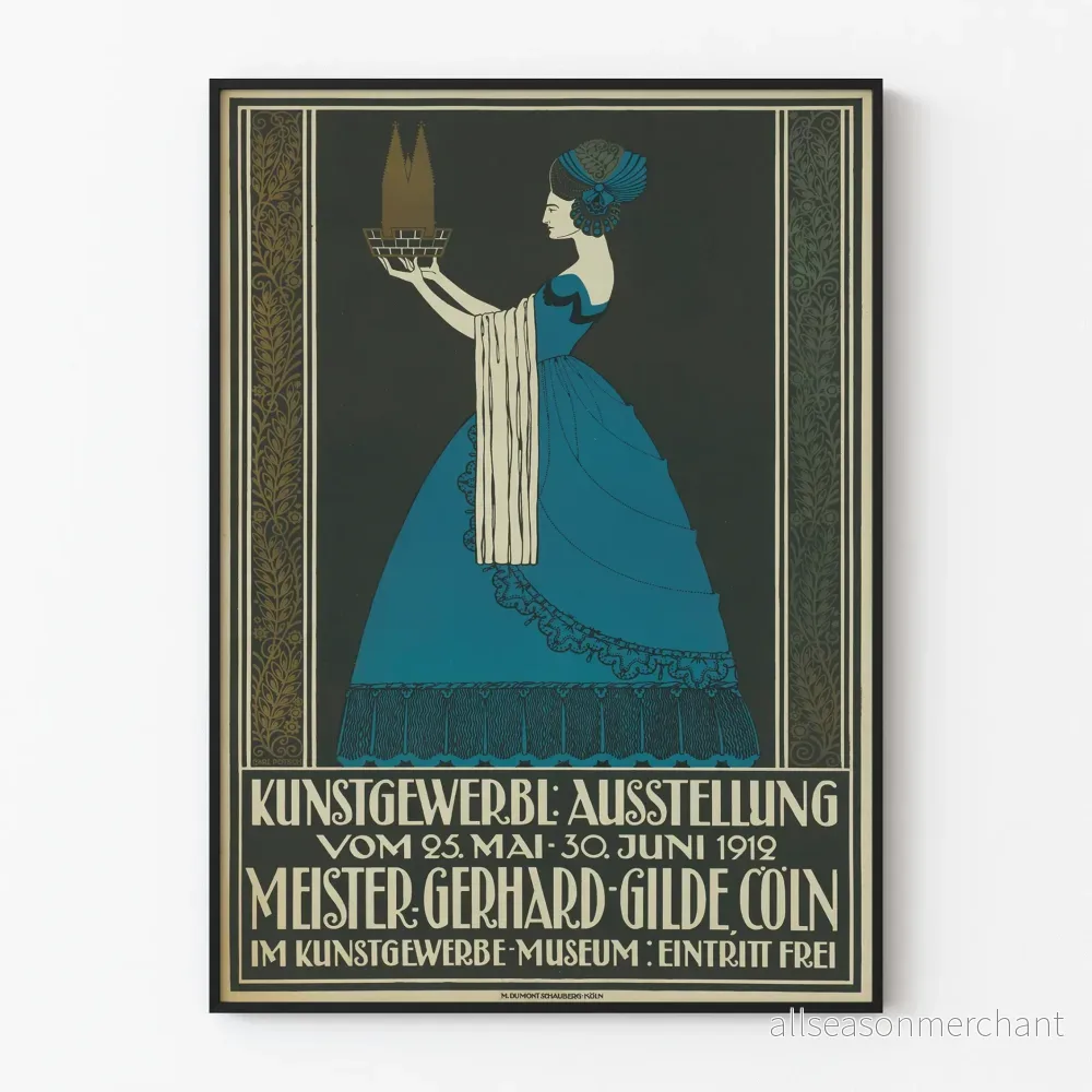 Vintageposter utställning Meister Gerhard Gilde 1912