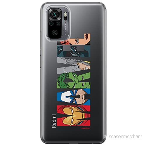 ERT GROUP mobiltelefonfodral för Xiaomi REDMI NOTE 10/ 10S originalt och officiellt licensierat Marvel mönster 011 optimalt anpassad till formen på mobiltelefonen, gedeeltelijk transparant 5904805187452