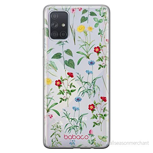 ERT GROUP mobiltelefonfodral för Samsung A71 5G originalt och officiellt licensierat Babaco mönster Flowers 042 optimalt anpassad till formen på mobiltelefonen, gedeeltelijk transparant 5905131316493