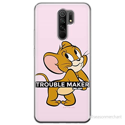 ERT GROUP mobiltelefonfodral för Xiaomi REDMI 9 originalt och officiellt licensierat Tom and Jerry mönster 012 optimalt anpassad till formen på mobiltelefonen, fodral tillverkad av TPU plast 5904805269813