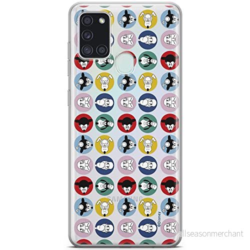 ERT GROUP mobiltelefonfodral för Samsung A21s originalt och officiellt licensierat Disney mönster Mickey & Friends 002 optimalt anpassad till formen på mobiltelefonen, gedeeltelijk transparant 5903040256725
