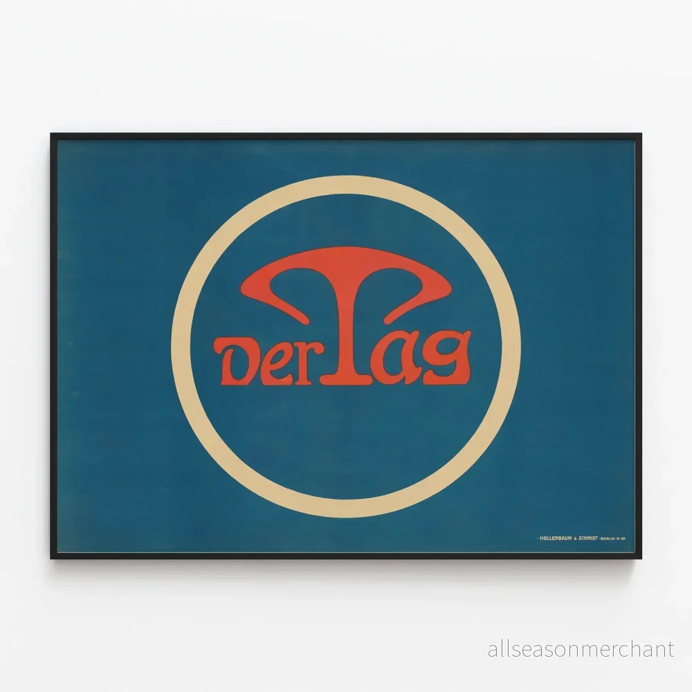 Vintageposter Der Tag - Grafisk design från 60-talet