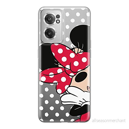 ERT GROUP mobiltelefonfodral för Oneplus NORD CE 2 originalt och officiellt licensierat Disney mönster Minnie 003 optimalt anpassad till formen på mobiltelefonen, gedeeltelijk transparant 5905511283582